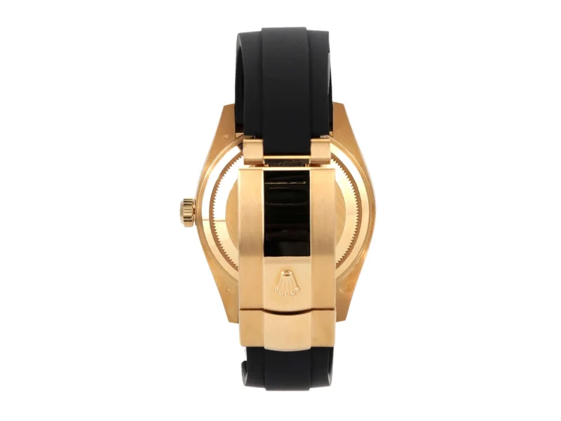 Rolex Sky-Dweller Gelbgold Oysterflex 326238 Schwarz