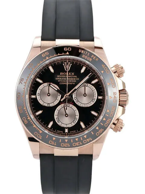 Rolex Daytona Everose-Gold 126515LN Schwarz Oysterflex