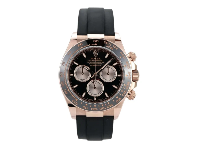 Rolex Daytona Everose-Gold 126515LN Schwarz Oysterflex