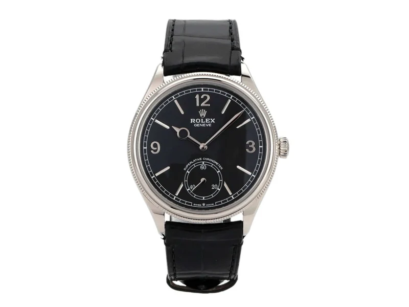 Rolex Perpetual 1908 Weißgold 52509 Schwarz