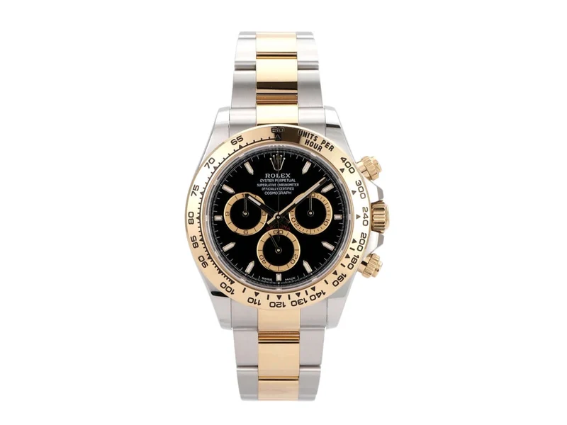 Rolex Daytona Edelstahl Gelbgold 126503 Schwarz