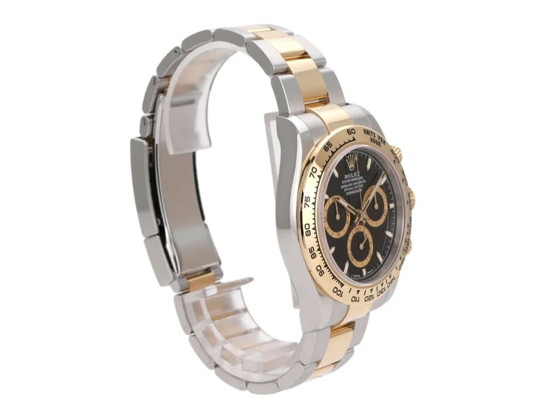 Rolex Daytona Edelstahl Gelbgold 126503 Schwarz
