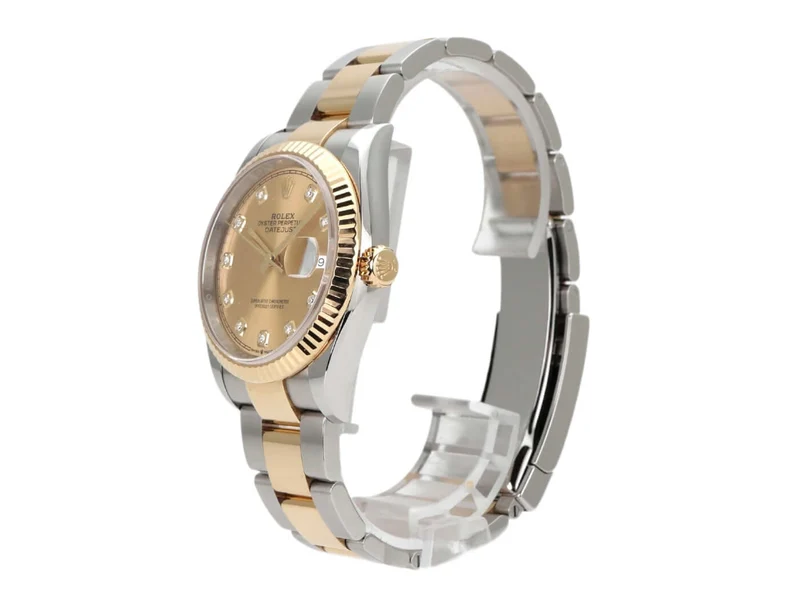 Rolex Datejust 36 Oystersteel Gelbgold 126233 Champagner Diamant