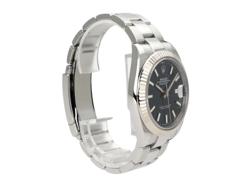 Rolex Datejust 41 Edelstahl Weißgold 126334 Blau