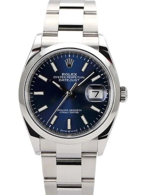 Rolex Datejust 36 Oystersteel Ref. 126200 Blau