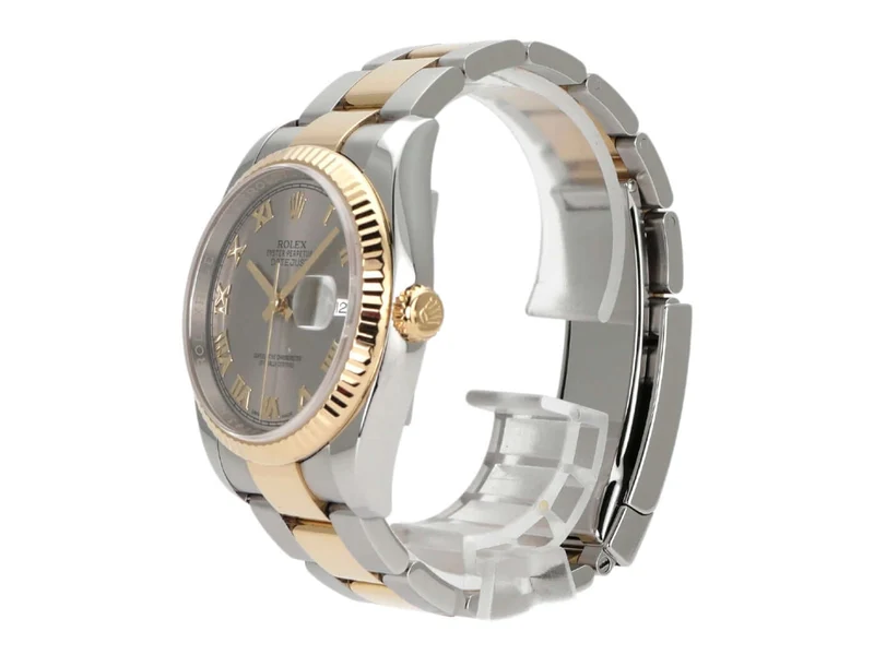 Rolex Datejust 36 Edelstahl Gelbgold 116233 Stahlfarben Römisch