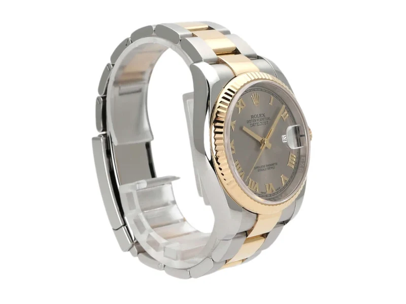Rolex Datejust 36 Edelstahl Gelbgold 116233 Stahlfarben Römisch