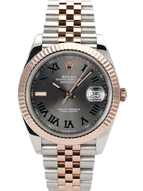 Rolex Datejust 41 Edelstahl Everose-Gold 126331 Slate Jubile-Band