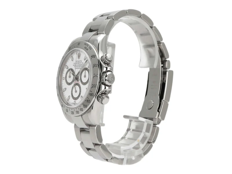 Rolex Daytona Edelstahl 116520 Weiß