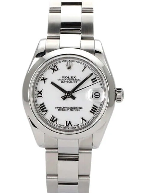 Rolex Datejust 31 Edelstahl 178240 Weiß Römisch