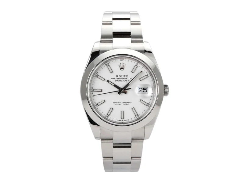 Rolex Datejust 41 Edelstahl 126300 Weiß