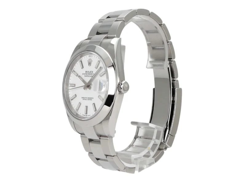 Rolex Datejust 41 Edelstahl 126300 Weiß