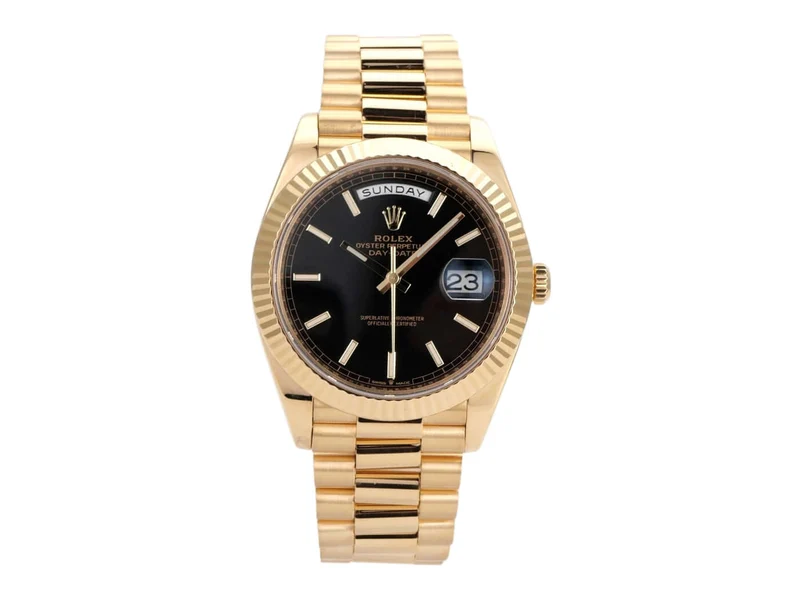 Rolex Day-Date 40 Gelbgold 228238 Schwarz