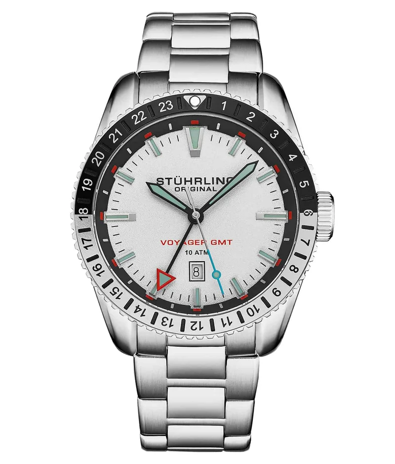 Stührling Voyager GMT 4017 Quartz GMT 42mm Diver