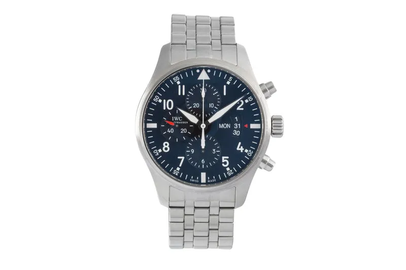 IWC Fliegerchronograph chronograph steel automatic men's watch IW377704 [2603800]