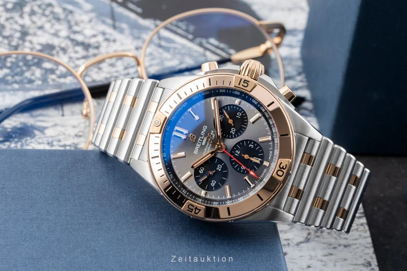 Breitling Chronomat chronograph steel / gold automatic men's watch UB0134101B1U1 LP: 14500EUR [2603885]