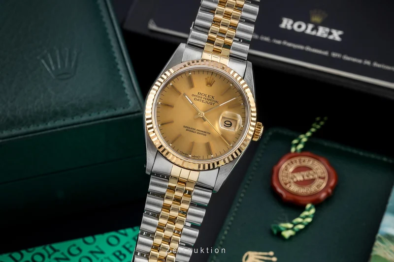 Rolex Datejust steel / gold automatic men's watch 16233 [2603972]
