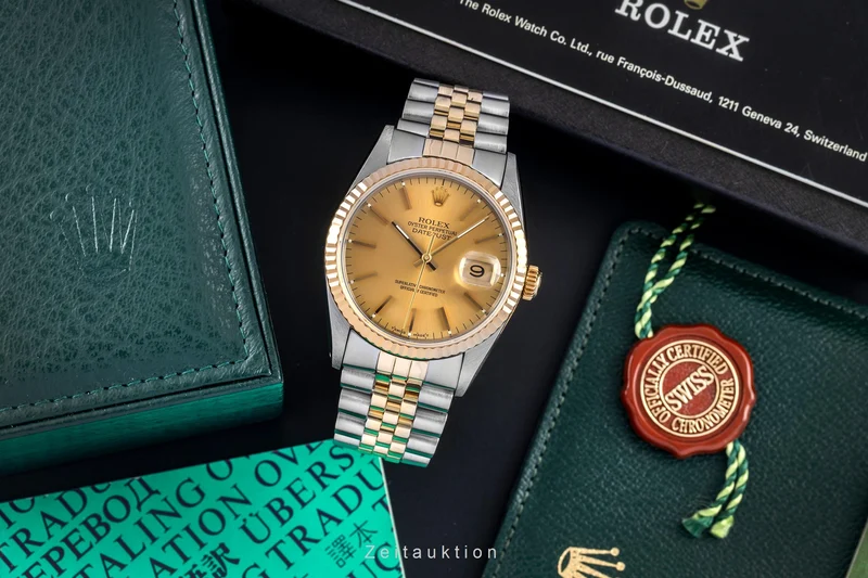 Rolex Datejust steel / gold automatic men's watch 16233 [2603972]