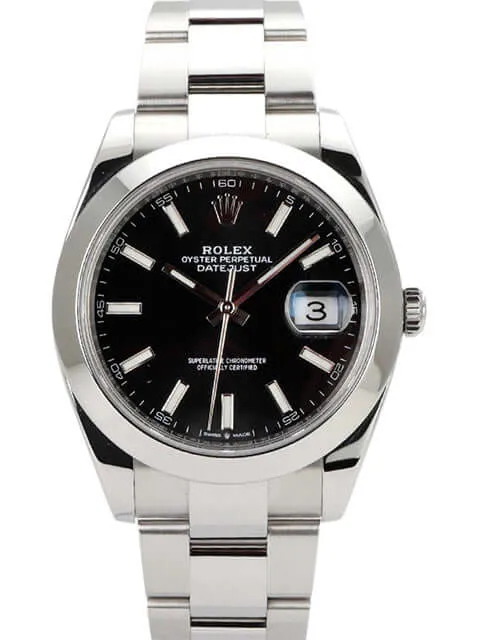 Rolex Datejust 41 Edelstahl 126300 Schwarz