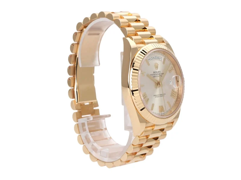 Rolex Day-Date 40 Gelbgold 228238 Silber Römisch