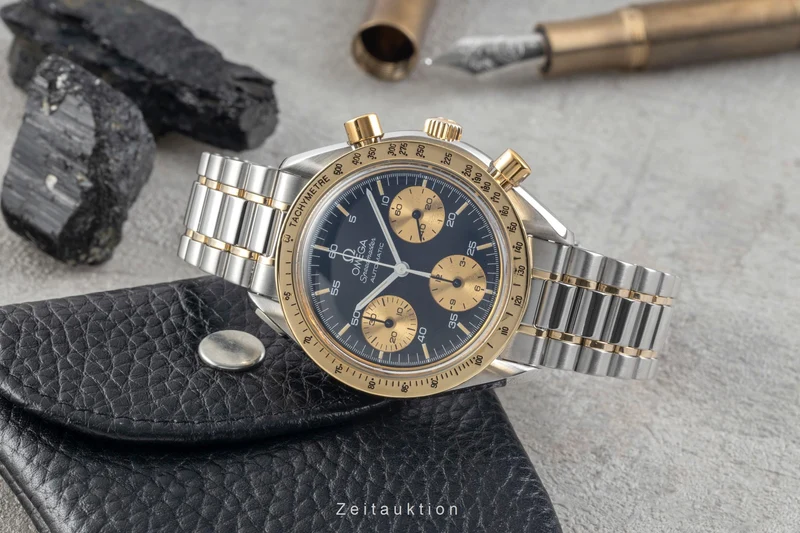 Omega Speedmaster chronograph steel / gold automatic men's watch 175.0033 Vintage [2603523]