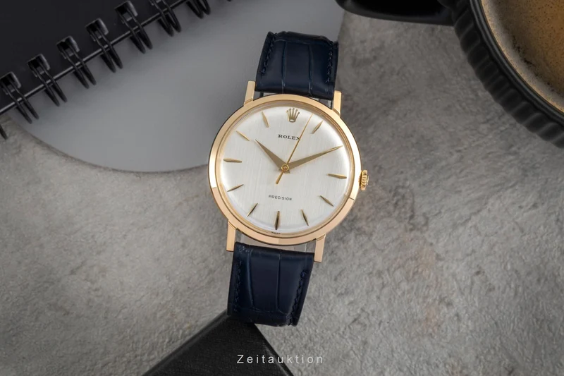 Rolex Precision 18 ct gold manual winding men's watch 9971 Vintage [2603899]