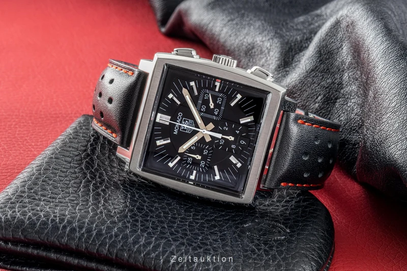 Tag Heuer Monaco chronograph steel automatic men's watch CW2111 [2205640]