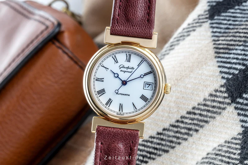 Glashütte Spezimat gold-plated automatic men's watch 10-31-03-04-04 [2205556]