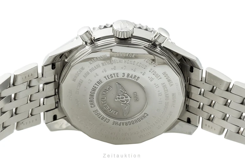 Breitling Navitimer World chronograph steel automatic men's watch A24322 LP: 6950EUR [2205473]