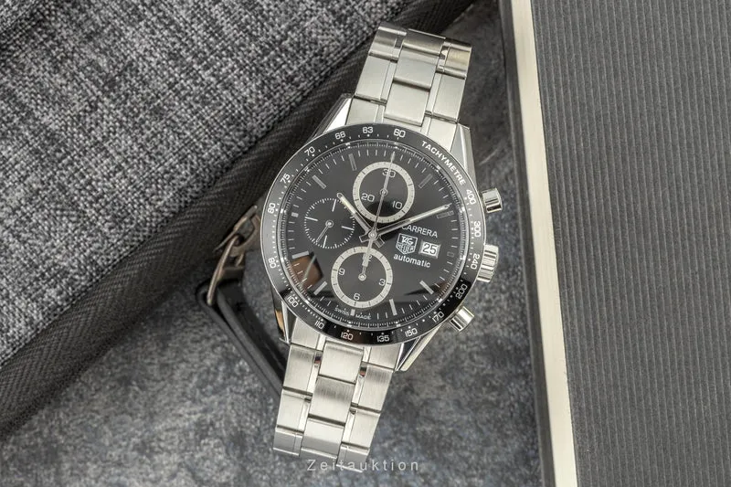 Tag Heuer Carrera chronograph steel automatic men's watch CV2010.BA0794 LP: 4800EUR [2205422]
