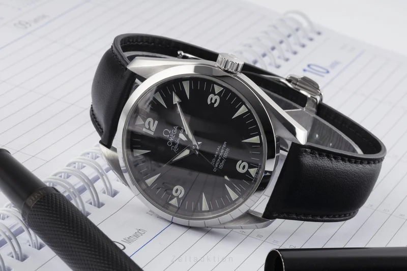 Omega Railmaster steel automatic men's watch 2502.52.00 LP: 6000EUR [2206340]