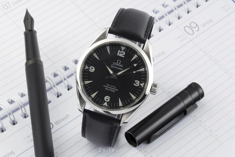 Omega Railmaster steel automatic men's watch 2502.52.00 LP: 6000EUR [2206340]