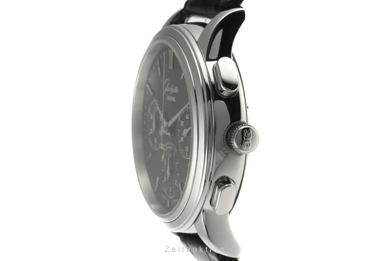 Glashütte Senator chronograph steel automatic men's watch 39-31-14-23-04 LP: 8200EUR [2206236]