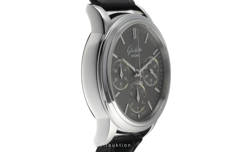 Glashütte Senator chronograph steel automatic men's watch 39-31-14-23-04 LP: 8200EUR [2206236]