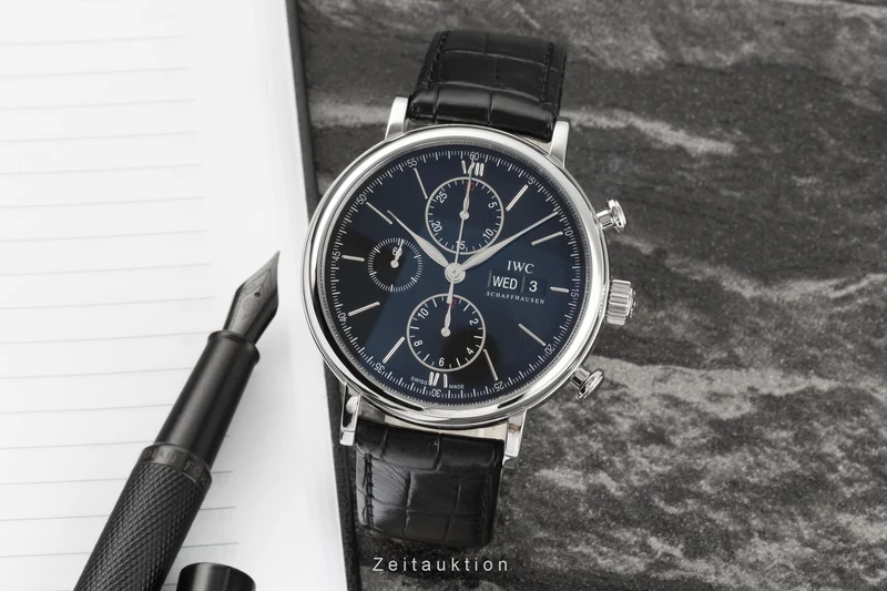 IWC Portofino chronograph steel automatic men's watch IW3910 LP: 7100EUR [2205292]