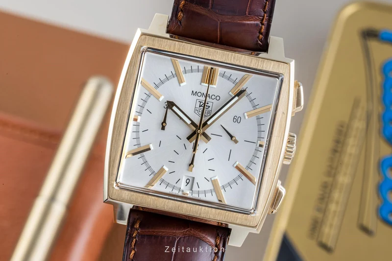 Tag Heuer Monaco chronograph 18 ct gold automatic men's watch CW5140 [2205268]