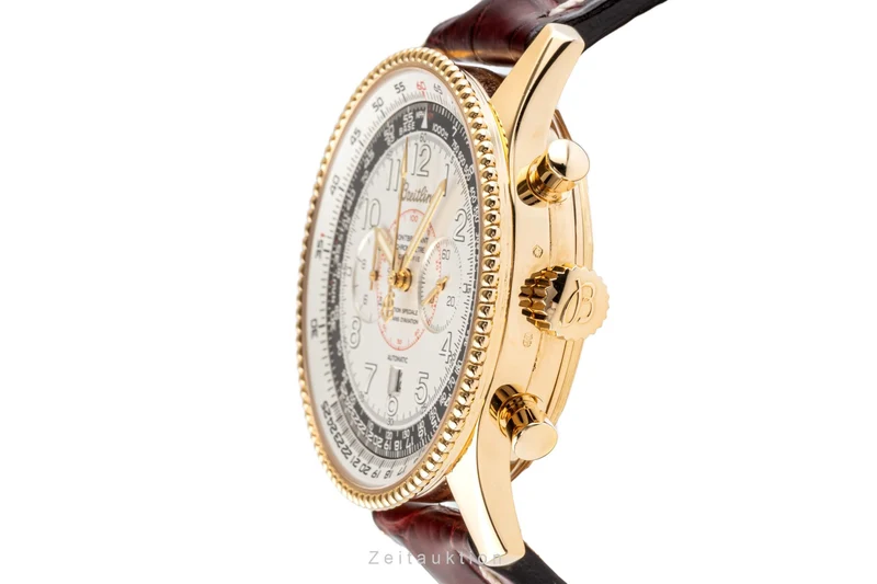 Breitling Montbrillant chronograph 18 ct gold automatic men's watch K35330 Limited [2205225]