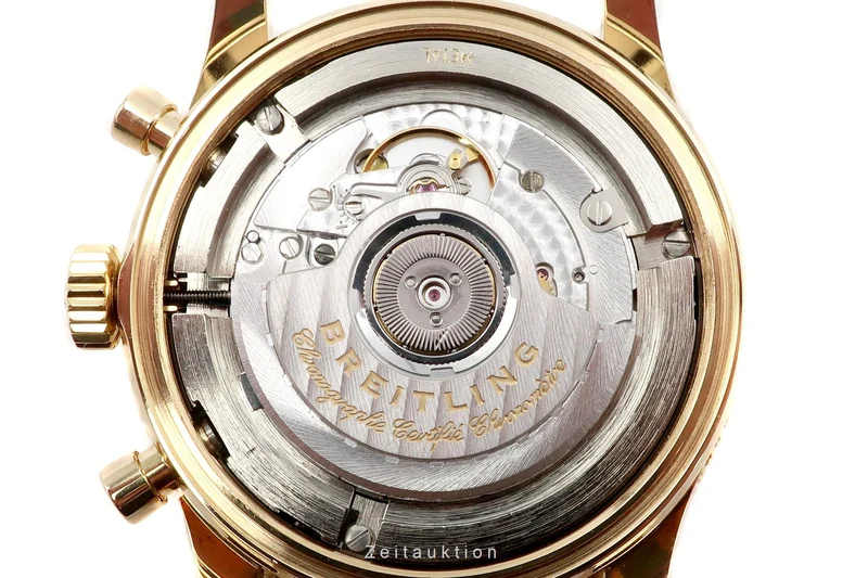 Breitling Montbrillant chronograph 18 ct gold automatic men's watch K35330 Limited [2205225]