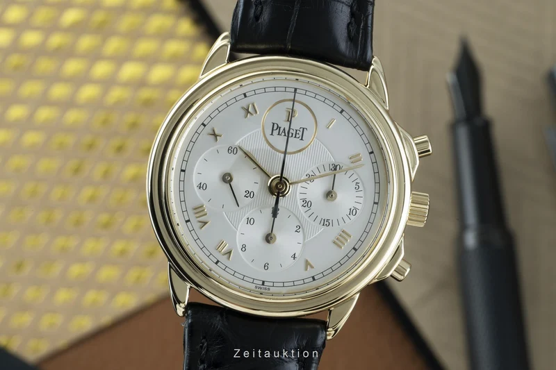 Piaget Gouverneur chronograph 18 ct gold manual winding men's watch 15978 [2205191]