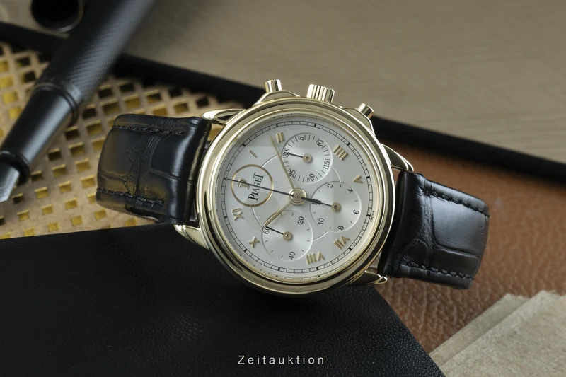 Piaget Gouverneur chronograph 18 ct gold manual winding men's watch 15978 [2205191]