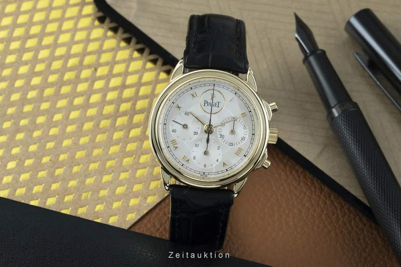 Piaget Gouverneur chronograph 18 ct gold manual winding men's watch 15978 [2205191]