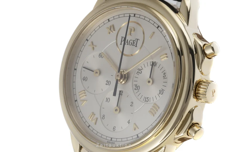 Piaget Gouverneur chronograph 18 ct gold manual winding men's watch 15978 [2205191]