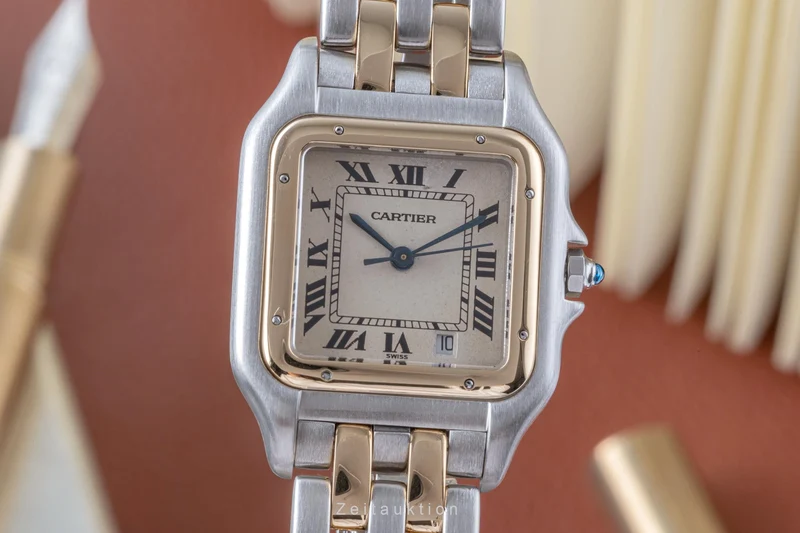 Cartier Panthere steel / gold quartz men's watch 183949 LP: 9200EUR [2206164]