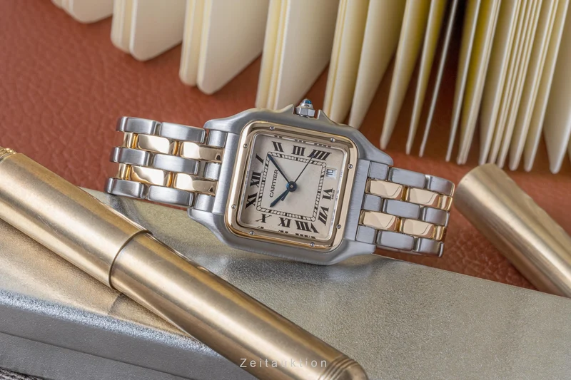 Cartier Panthere steel / gold quartz men's watch 183949 LP: 9200EUR [2206164]