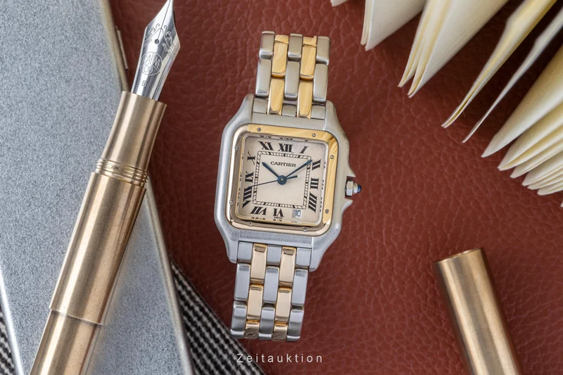 Cartier Panthere steel / gold quartz men's watch 183949 LP: 9200EUR [2206164]