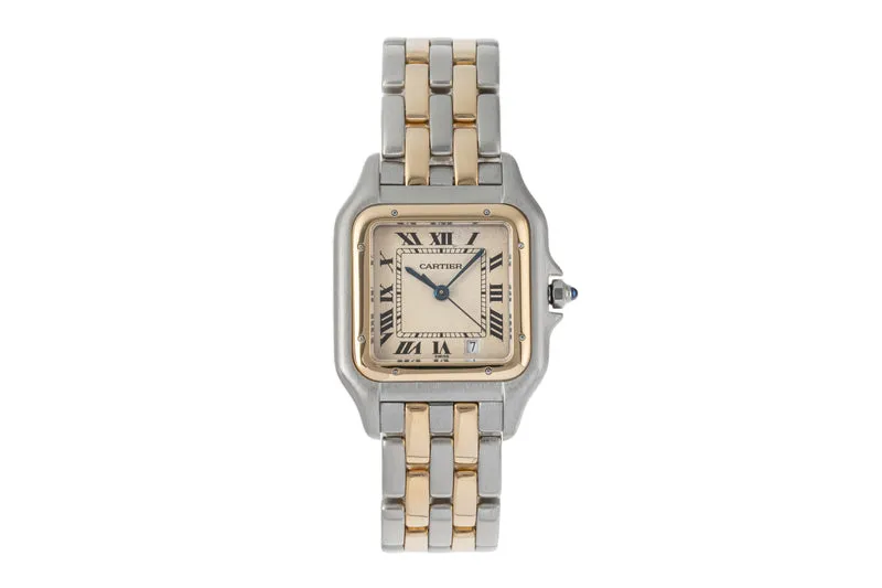 Cartier Panthere steel / gold quartz men's watch 183949 LP: 9200EUR [2206164]