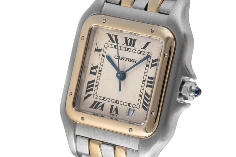 Cartier Panthere steel / gold quartz men's watch 183949 LP: 9200EUR [2206164]
