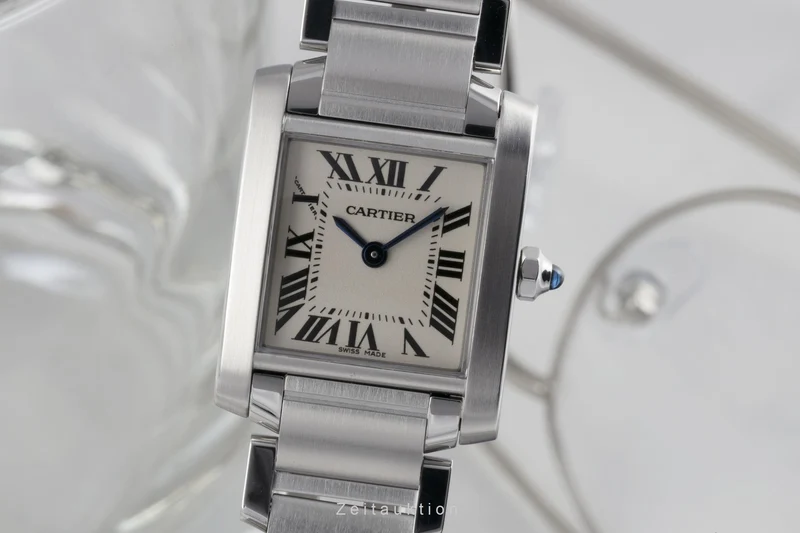 Cartier Tank steel quartz women's watch 2384 LP: 4350EUR [2206095]