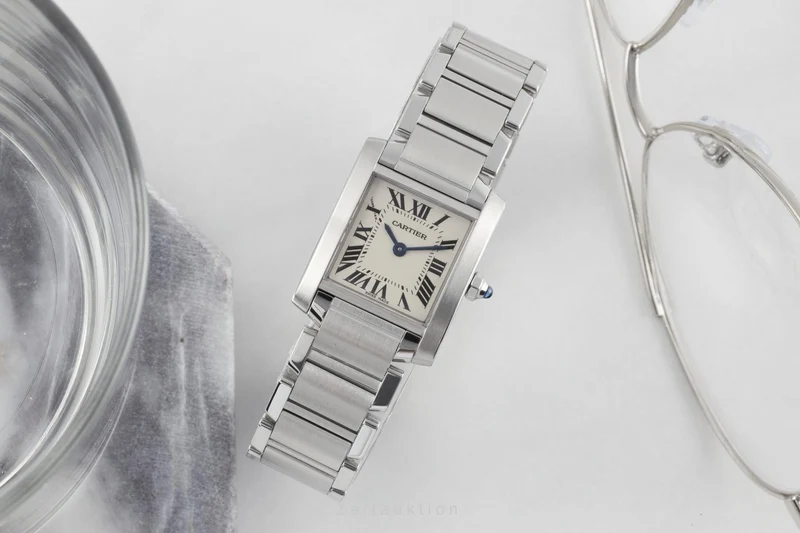 Cartier Tank steel quartz women's watch 2384 LP: 4350EUR [2206095]