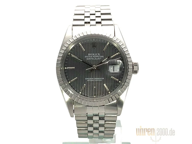 Rolex Datejust 36 16030 Grau Jubile-Band LC100 aus 1987